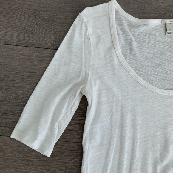 J. Crew shirt XS white tee top - Picture 2 of 5